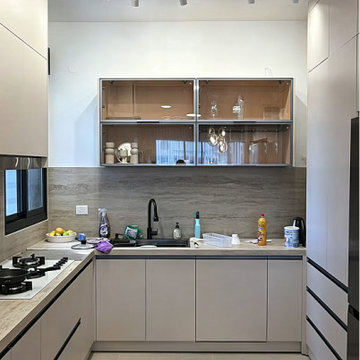 Complete U-shaped Kitchen Finished Overall View
