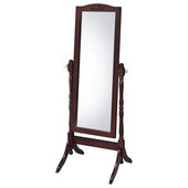 Abbyson Living Freestanding Silver Easel Floor Mirror, Antique Finish, Boho Rhinestone Accents