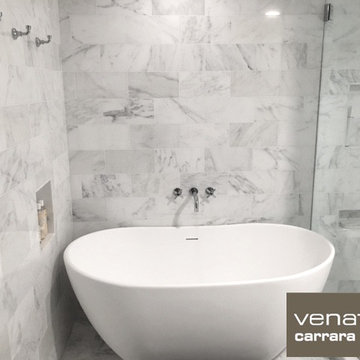 Carrara Marble 6x12" Marble Subway Tile