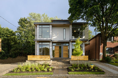 Contemporary exterior home idea in Ottawa