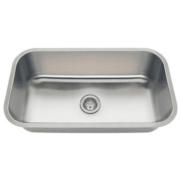 Kitchen Single Bowl Undermount Sink Stainless Steel