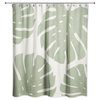 Big Green Monstera 71x74 Shower Curtain