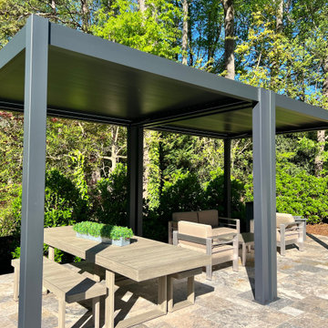 10x10' Double Villa Pergola Combo Set North Carolina Project