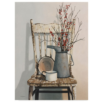 Cecile Baird 'Watering Can On Chair' Canvas Art, 32x24