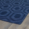 Imprints Modern Area Rug, Rectangle, Blue, 9'6"x13'6"