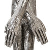 Skinny Male Sculpture, Liquid Silver