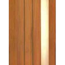 Single Door, Contemporary Grooved Panel with Insulated Matte Glass - Front Doors