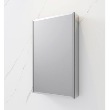 Fresca 15"Wx26"H Bathroom Medicine Cabinet With Mirrors, Beveled Edge