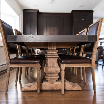 Kitchen, Interior Renovation and Custom Fireplace Design