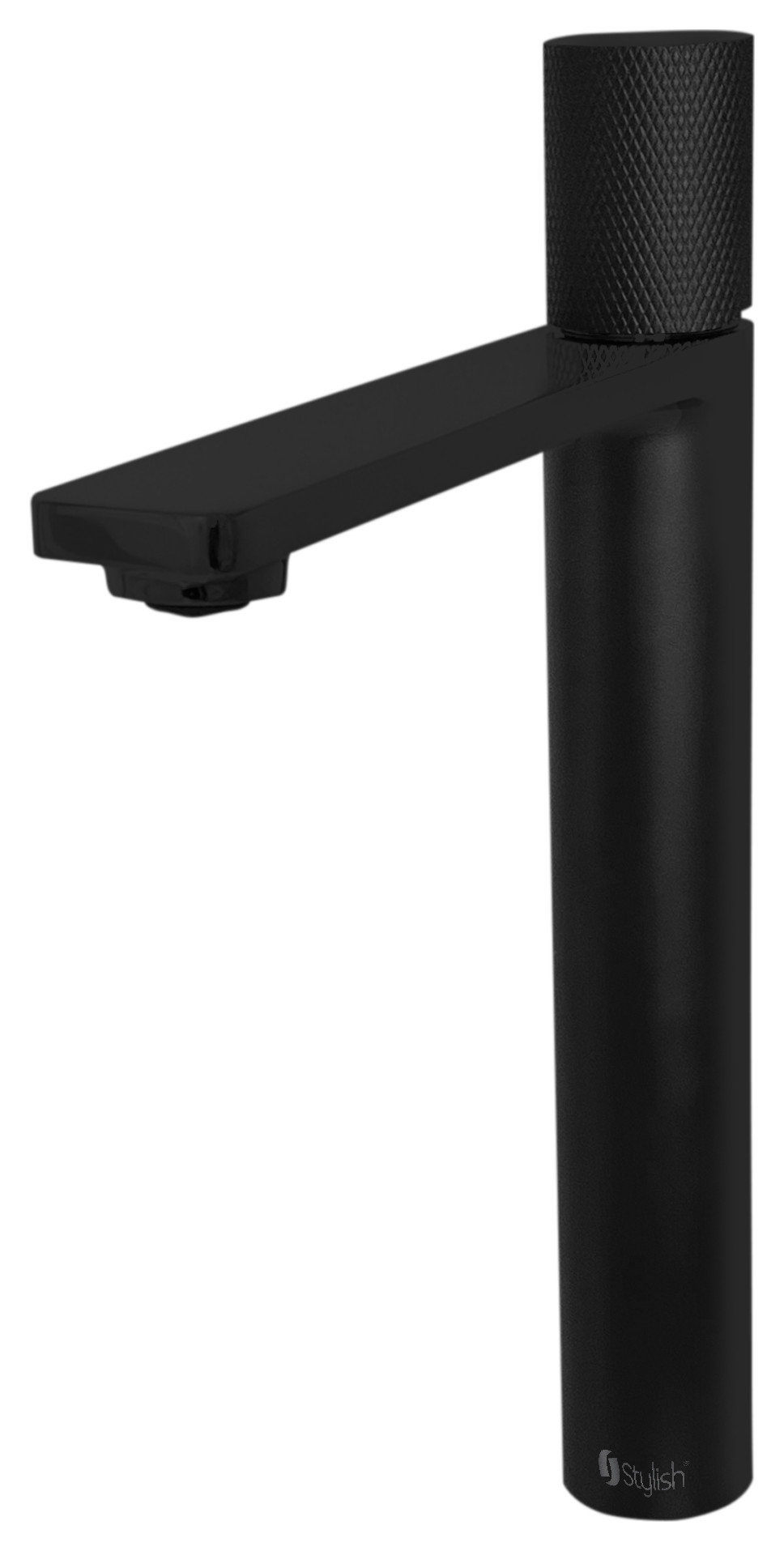STYLISH Nessa Single Handle 12 1/2" Matte Black Vessel Bathroom Faucet