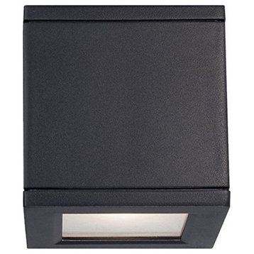 WAC Lighting WS-W2504-BK Rubix-17W 1 LED Wall Sconce-5 Inches Wide by 5 Inches H