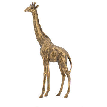 Giraffe Statuette Sculpture 8.5x3x16"