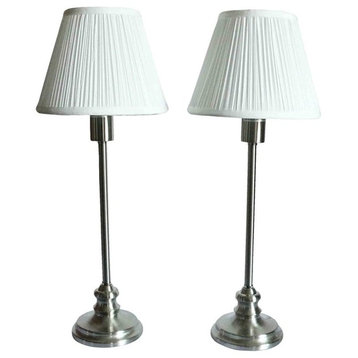 Urbanest, Modello Buffet Lamps, Brushed Nickel, Set of 2