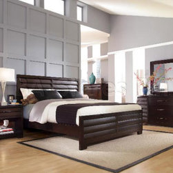 4 PC Tangerine 330 Bedroom Set (Bed, Dresser, Mirror and Nightstand) - Pulaski F - Bedroom Furniture Sets