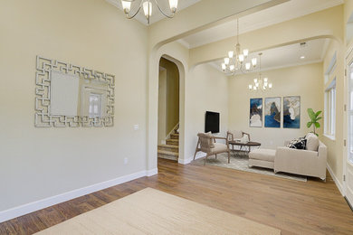 Inspiration for a mediterranean entryway remodel