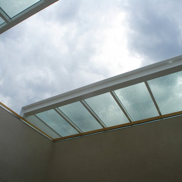 400 square foot retractable skylight on New Mexico dream home