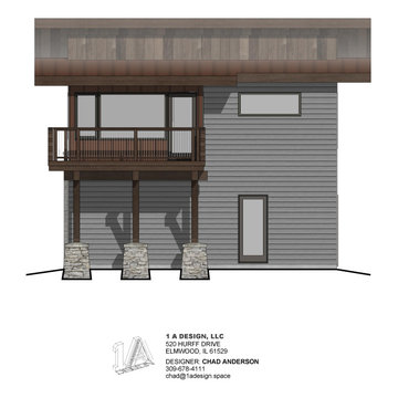 Garage and Party Barn / Bunkhouse at existing Lake Home