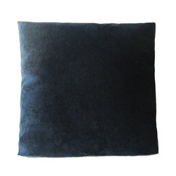 DECORATIVE PILLOWS MIAMI - Velvet Pillow, Black, 20"x20" - Decorative Pillows
