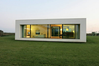 Immagine della facciata di una casa contemporanea