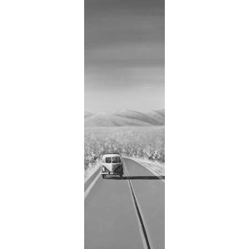 "Car on the Road Again" Poster Print by Atelier B Art Studio, 8"x24"