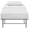 Horizon Twin Stainless Steel Bed Frame, Silver