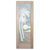 Interior Prehung Door or Interior Slab Door - Palm Sunset - Primed - 30" x...