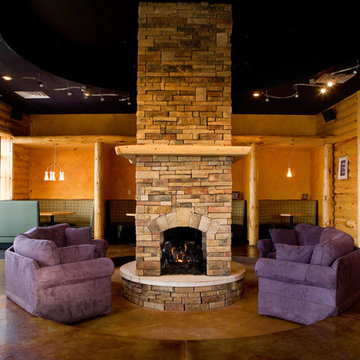 Mix and match our log siding and wood paneling