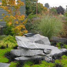 Modern Industrial Japanese Garden Industrial Garten Portland