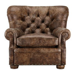 Beacon Leather Chair - Armchairs And Accent Chairs