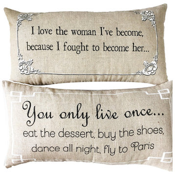 Me Too Powerful Women's Message Pillow Gifts for Women