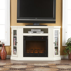 Holly & Martin&trade; Ponoma Convertible Media Electric Fireplace-Ivory - Indoor Fireplaces