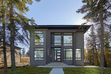 Modern exterior home idea in Edmonton