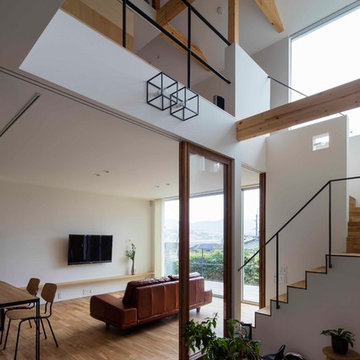 生駒の家 吹き抜けを通じて家族がつながる暖かい家 House in Ikoma