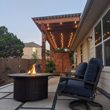 Raised Permeable Patio in NE Austin