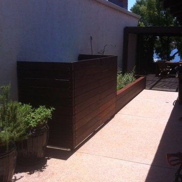 Modern backyard