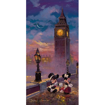 Disney Fine Art Mickey and Minnie in London by James Coleman