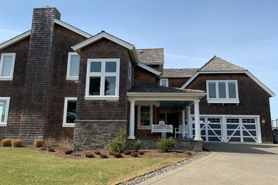 Coastal exterior home idea in Portland
