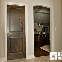 Stained Doors / White Trim