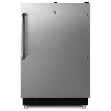 Summit ALRF49BCSS 21"W 2.68 Cu. Ft. Compact Refrigerator and - Stainless Steel