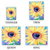 Sunflower Painting Nature Modern Duvet Set, King