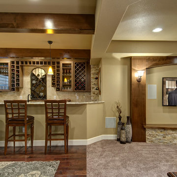 Basement Bar and TV Wall