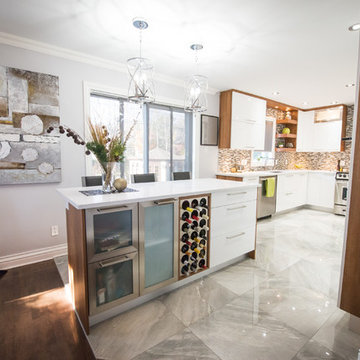 Cuisine Beaujoly - Design de cuisine - Petite contemporaine