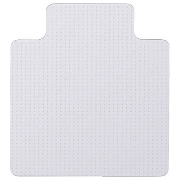 Clear PVC Carpet Office Chair Mat with Lip，36 in. x 48 in, 30 in. X 48 in