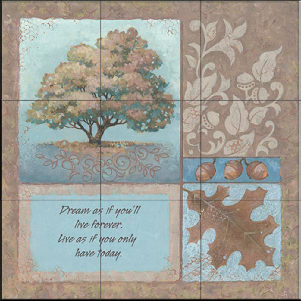 Tile Mural, Dream As If by Anita Phillips, 24