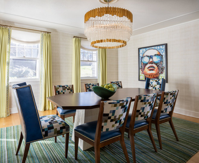 Contemporary Dining Room by B Fein Interiors LLC