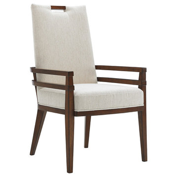 Emma Mason Signature Oak Haven Arm Chair in Ivory (Set of 2)