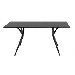 Kartell - Kartell Spoon Table, 64 inches, Black - Desks And Hutches