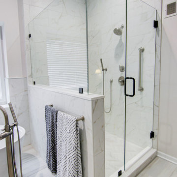 Tranquil Primary Bathroom Transformation, Lenexa Kansas