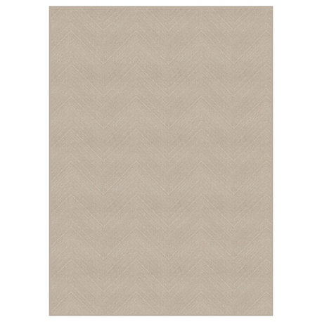 Milliken DREAM ROOM Chevron Pattern Carpet Area Rug, Buttercream 6'x12'