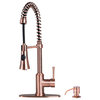 Fontaine by Italia Residential Spring Faucet With 2 Spray Heads and Deck Plate i